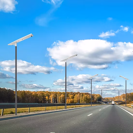 CE RoHS 認定ハイパワー 30W 40W 60W 70W 80W 100W 120W 照明器具 LED ソーラー街路灯屋外照明 HDG ポール付き